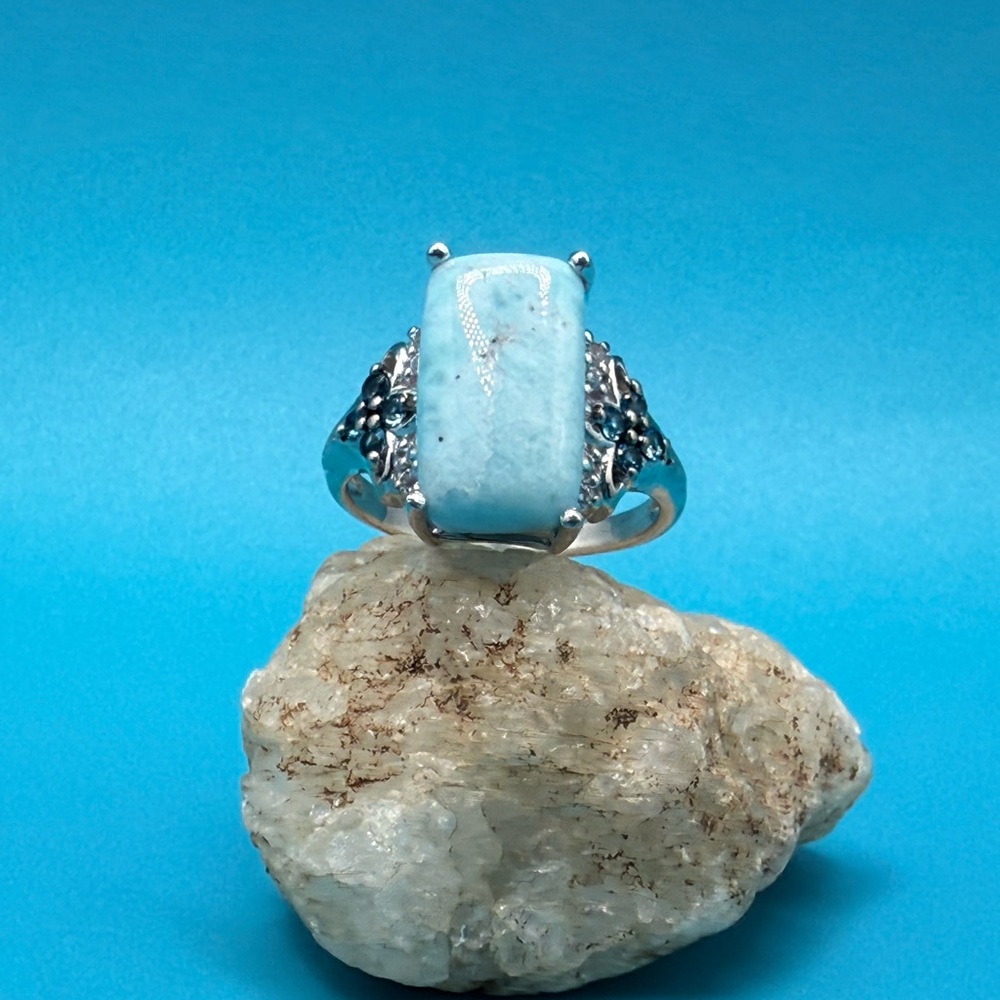 Larimar Silver Ring - image 5